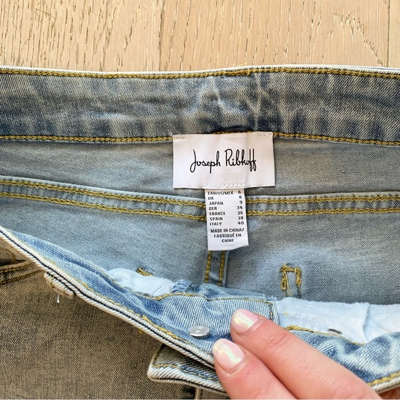 Joseph Ribkoff Pearl Embellished Jeans - Picture 5 of 12